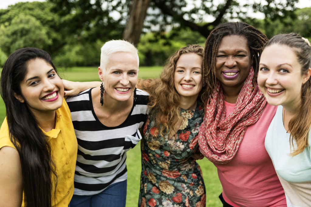 a group of mothers